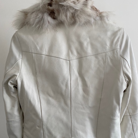 Only Fur-Lined Leather Jacket - Picture 6 of 16